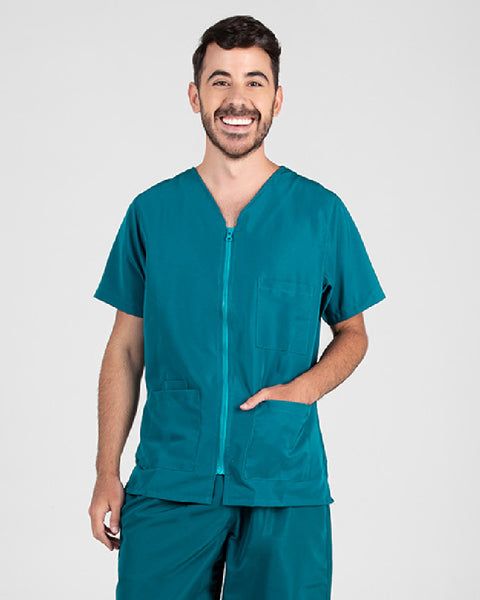 Unisex Fluid-resistant Shirt with Zipper 21 Colors Ref: 010