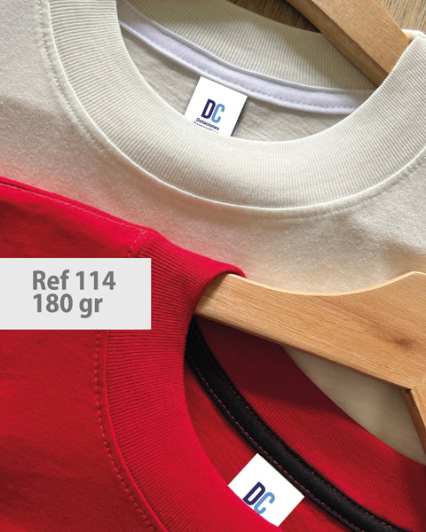 Camiseta Algodón Peruano Unisex 180gr · 185gr · 200gr Colores Surtidos Ref: 113-114-115
