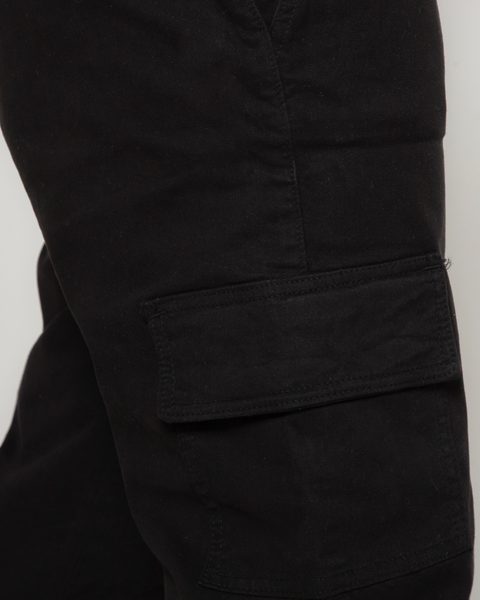 Jogger Tipo Cargo Unisex En Dril Raza Fabricato Caqui O Negro Ref: 107