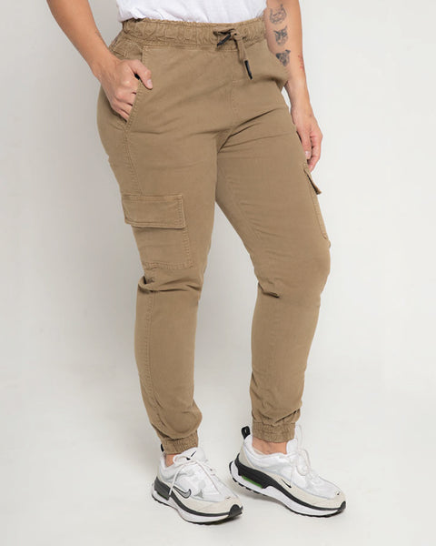 Jogger Tipo Cargo En Dril Raza FABRICATO Unisex Caqui O Negro Ref: 107