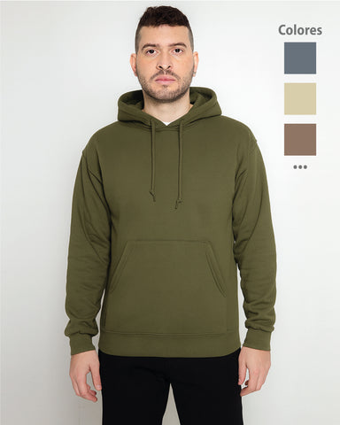 Brushed Hoodie in 16 Colors Unisex Ref: 002
