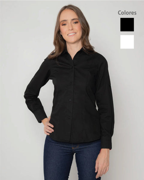 Long Sleeve Poplin Shirt for Women Ref: 077