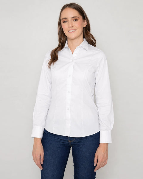 Long Sleeve Poplin Shirt for Women Ref: 077