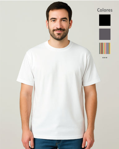 Camiseta Algodón Peruano Unisex 180gr · 185gr · 200gr Colores Surtidos Ref: 113-114-115