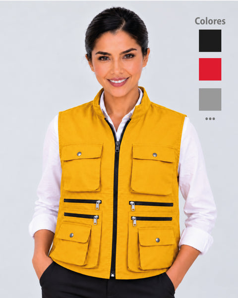 Drill Vest with Reflective Strips – 6 Colors Ref: 101