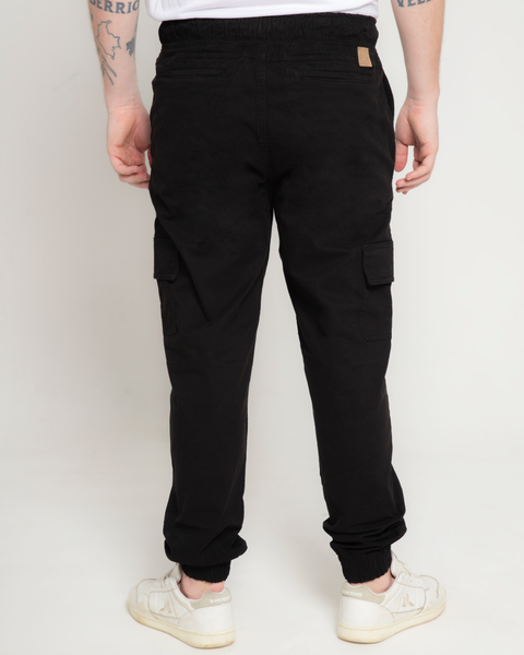 Jogger Tipo Cargo Unisex En Dril Raza Fabricato Caqui O Negro Ref: 107