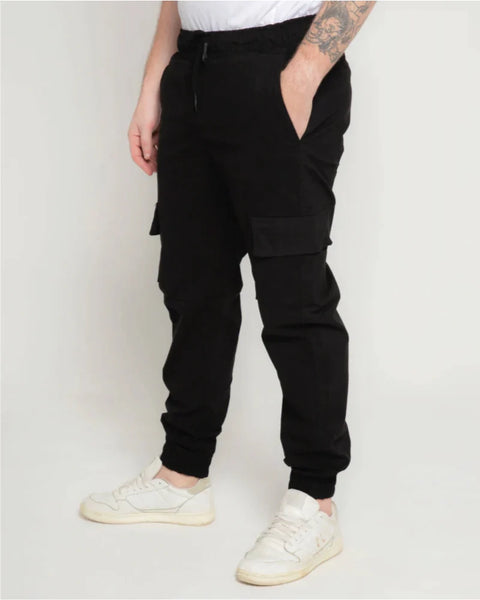 Unisex Cargo-Style Jogger Pants in Drill – 4 Colors Ref: 107