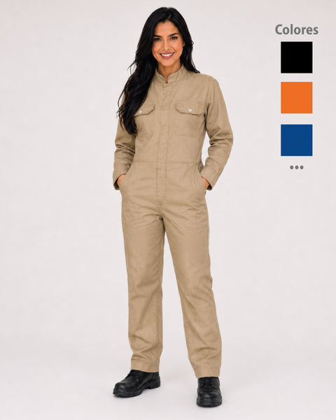 Long-Sleeve Drill Overall – Assorted Colors Ref: 124