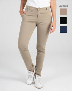 Women's Khaki Fabricato Raza Drill Pants Ref: 020