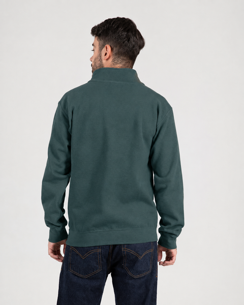 Brushed Cadet Neck Hoodie Unisex Ref: 004