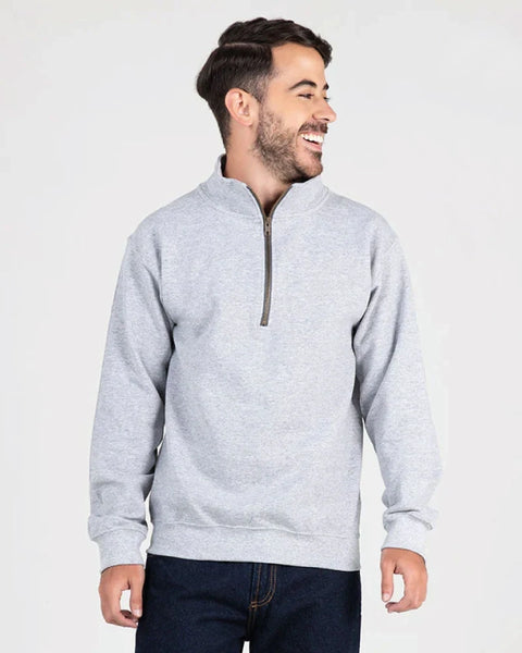 Brushed Cadet Neck Hoodie Unisex Ref: 004