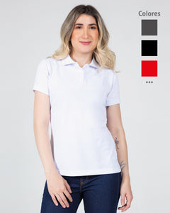 Camiseta Tipo Polo En Microfibra Para Mujer Ref: 082