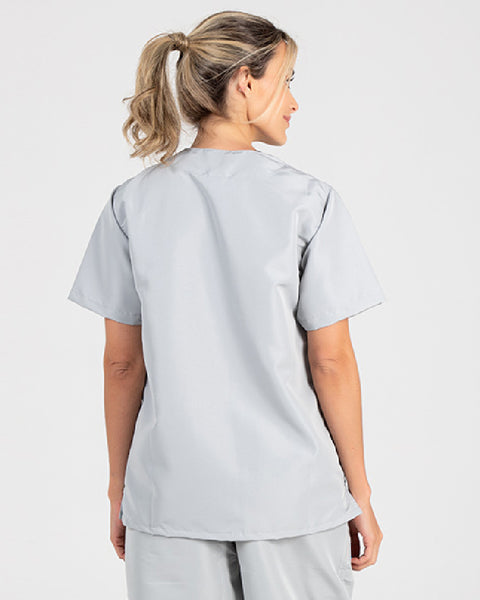 Unisex Fluid-resistant V-Neck Shirt with Pockets 11 Colors Ref: 009