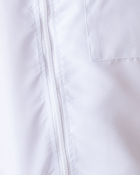 Unisex White Short Sleeve Shirt Collar Anti-fluid Gown Ref: 006